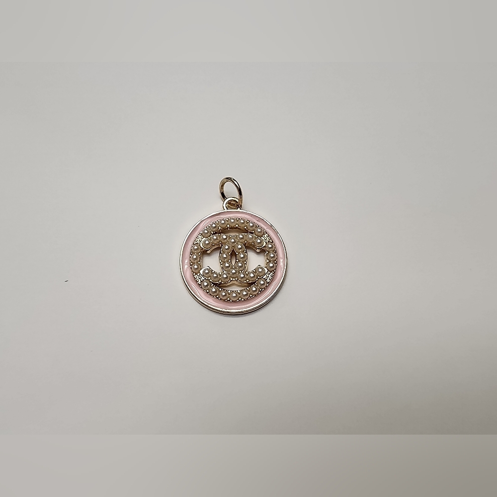 UPcycled CC Pink & Gold-toned pendant/charm